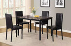 Okak Dining Table 48 Modern Dining Table CKitchen Table with Faux Marble Top and Metal Legs for Dining Room, Living Room