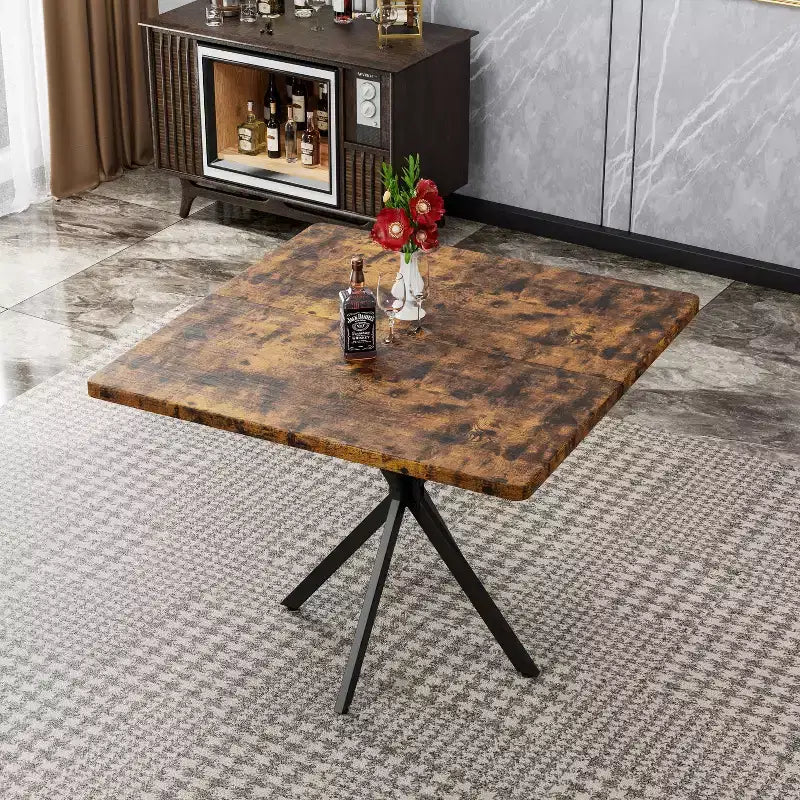 Tavolo da Pranzo Quadrato Moderno per 4-6 Persone, Tavolino da Caffè per Cucina Sala da Pranzo, Ufficio