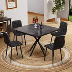 Okak Square Dining Table Modern Dining Table for 4-6 Person, Coffee Table for Kitchen Dining Room, Office