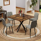 Tavolo da Pranzo Quadrato Moderno per 4-6 Persone, Tavolino da Caffè per Cucina Sala da Pranzo, Ufficio