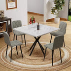 Tavolo da Pranzo Quadrato Moderno per 4-6 Persone, Tavolino da Caffè per Cucina Sala da Pranzo, Ufficio