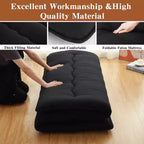 Materasso Futon Giapponese da Pavimento Spesso, Materassino Tatami Pieghevole Portatile per Casa e Campeggio