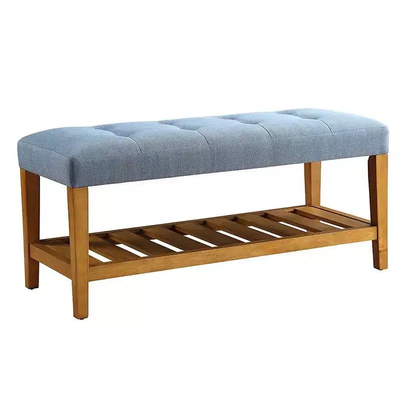 Panca Royal Hampton, blu e rovere