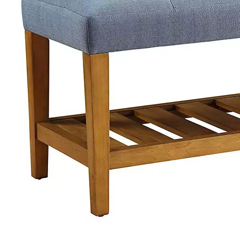 Panca Royal Hampton, blu e rovere