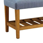 Panca Royal Hampton, blu e rovere