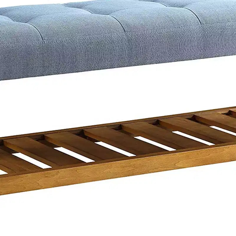 Panca Royal Hampton, blu e rovere