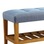 Panca Royal Hampton, blu e rovere
