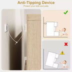 Comò a 6 cassetti per camera da letto, Comò doppio moderno con 6 cassetti, Cassettiera in legno per soggiorno, ingresso, corridoio