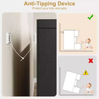 Comò a 6 cassetti per camera da letto, Comò doppio moderno con 6 cassetti, Cassettiera in legno per soggiorno, ingresso, corridoio