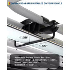 Portapacchi per tetto, 130x90 cm, capacità 90 kg, in acciaio galvanizzato con deflettore antivento per SUV/Jeep/BMW