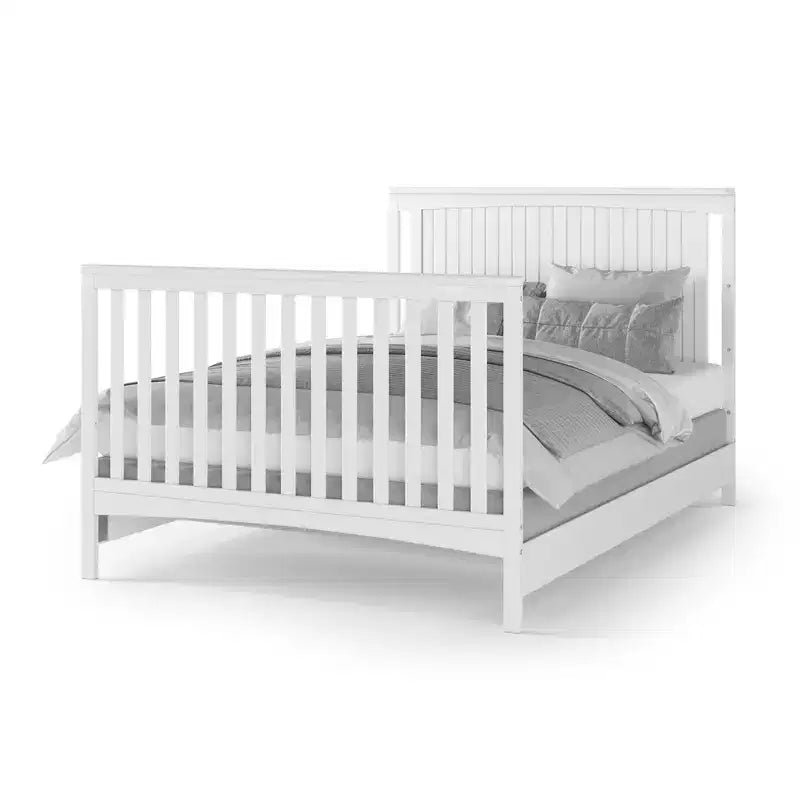 Culla convertibile 4-in-1 Scout, trasformabile in lettino da giorno, lettino per bambini e letto a una piazza e mezza, 3 posizioni del materasso, finitura sicura per i bambini