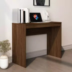 Scrivania piccola minimalista in legno ingegnerizzato rovere Sonoma
