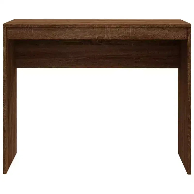 Scrivania piccola minimalista in legno ingegnerizzato rovere Sonoma