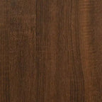 Scrivania piccola minimalista in legno ingegnerizzato rovere Sonoma