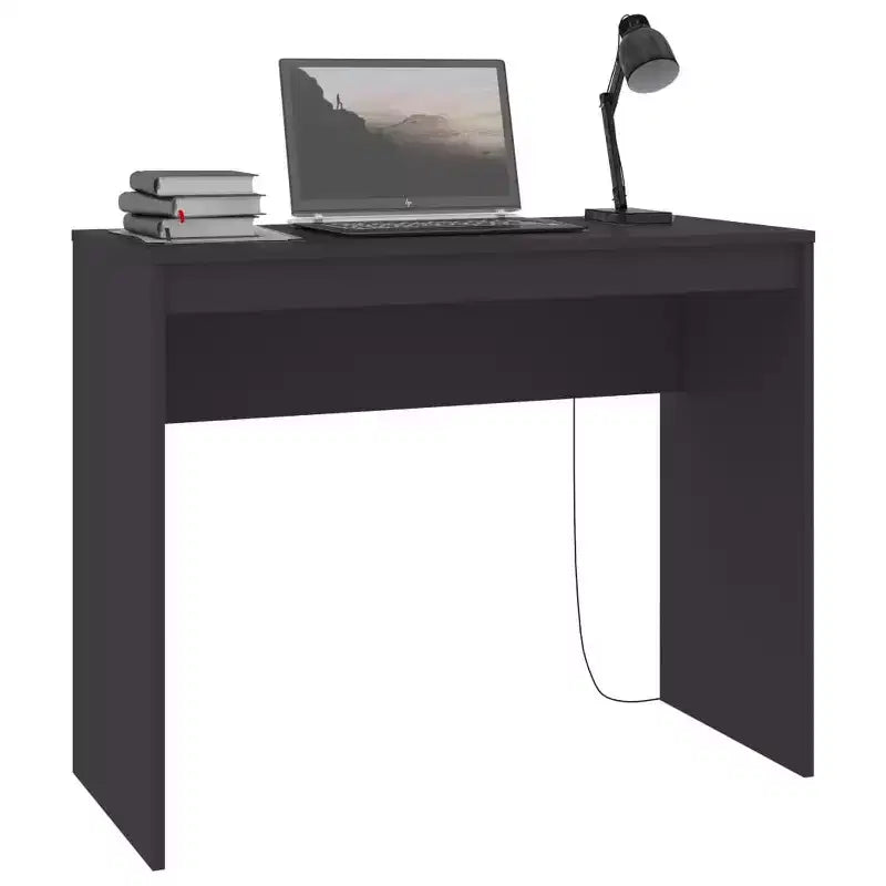 Scrivania piccola minimalista in legno ingegnerizzato rovere Sonoma