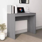 Scrivania piccola minimalista in legno ingegnerizzato rovere Sonoma