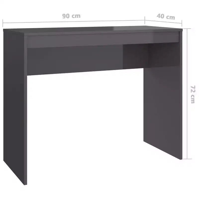 Scrivania piccola minimalista in legno ingegnerizzato rovere Sonoma