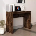 Scrivania piccola minimalista in legno ingegnerizzato rovere Sonoma