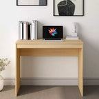 Scrivania piccola minimalista in legno ingegnerizzato rovere Sonoma