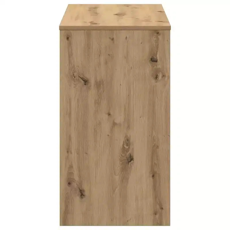 Scrivania piccola minimalista in legno ingegnerizzato rovere Sonoma