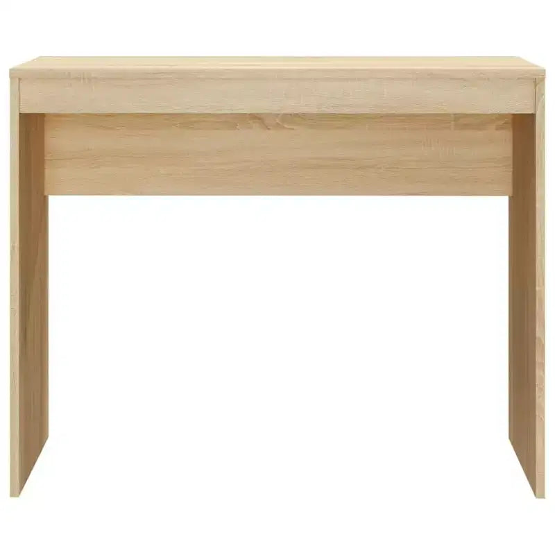 Scrivania piccola minimalista in legno ingegnerizzato rovere Sonoma