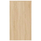 Scrivania piccola minimalista in legno ingegnerizzato rovere Sonoma