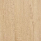 Scrivania piccola minimalista in legno ingegnerizzato rovere Sonoma