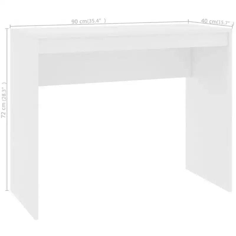 Scrivania piccola minimalista in legno ingegnerizzato rovere Sonoma
