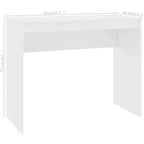 Scrivania piccola minimalista in legno ingegnerizzato rovere Sonoma