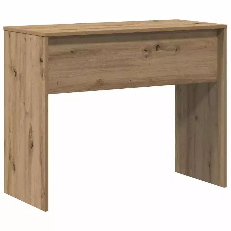 Scrivania piccola minimalista in legno ingegnerizzato rovere Sonoma