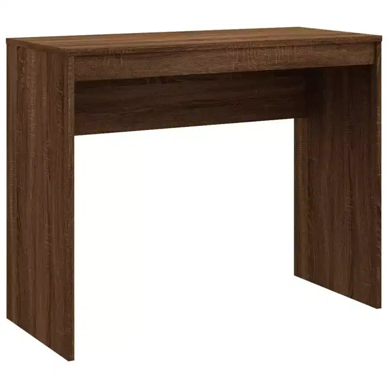 Scrivania piccola minimalista in legno ingegnerizzato rovere Sonoma